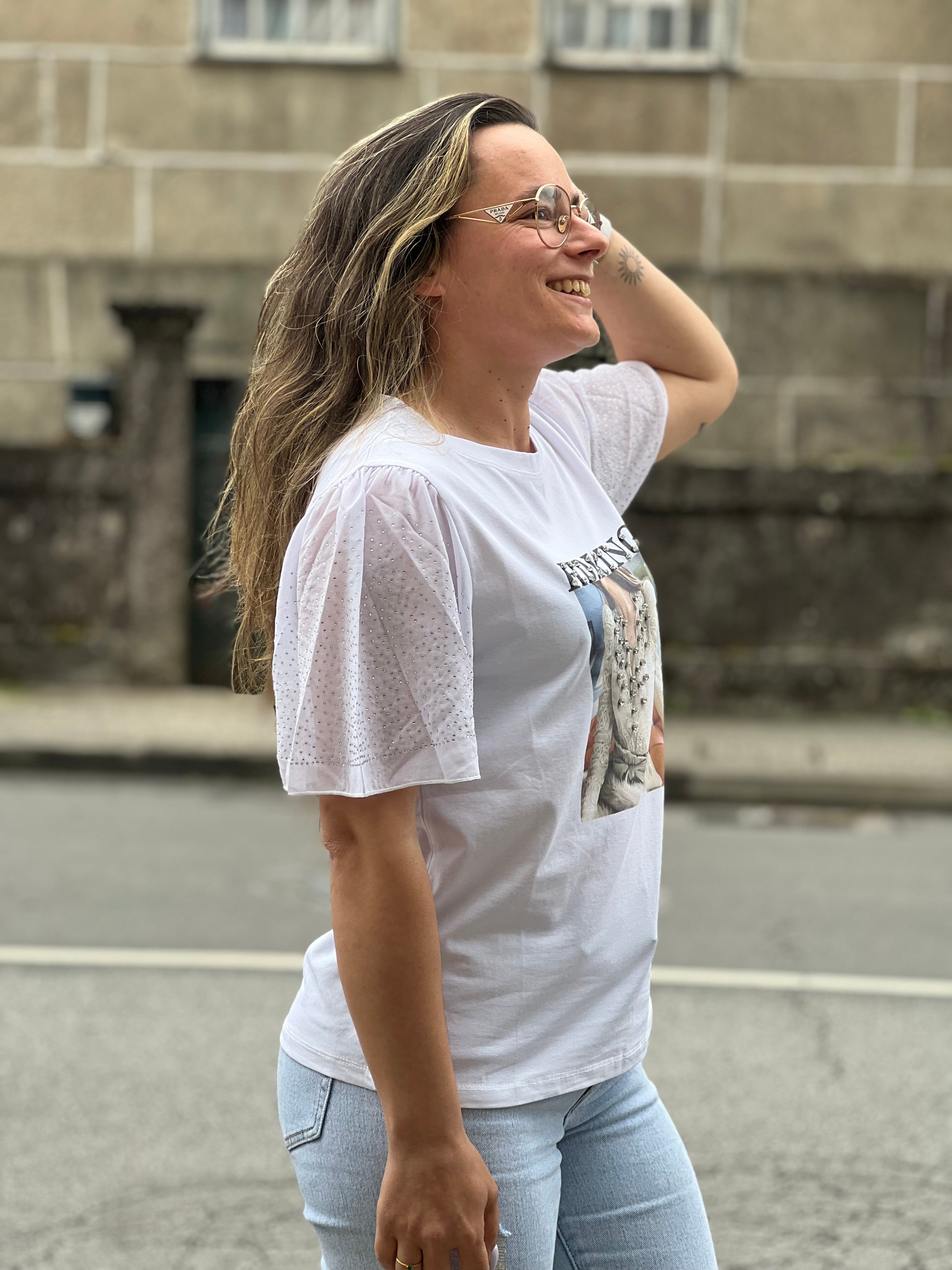 T-shirt brilho
