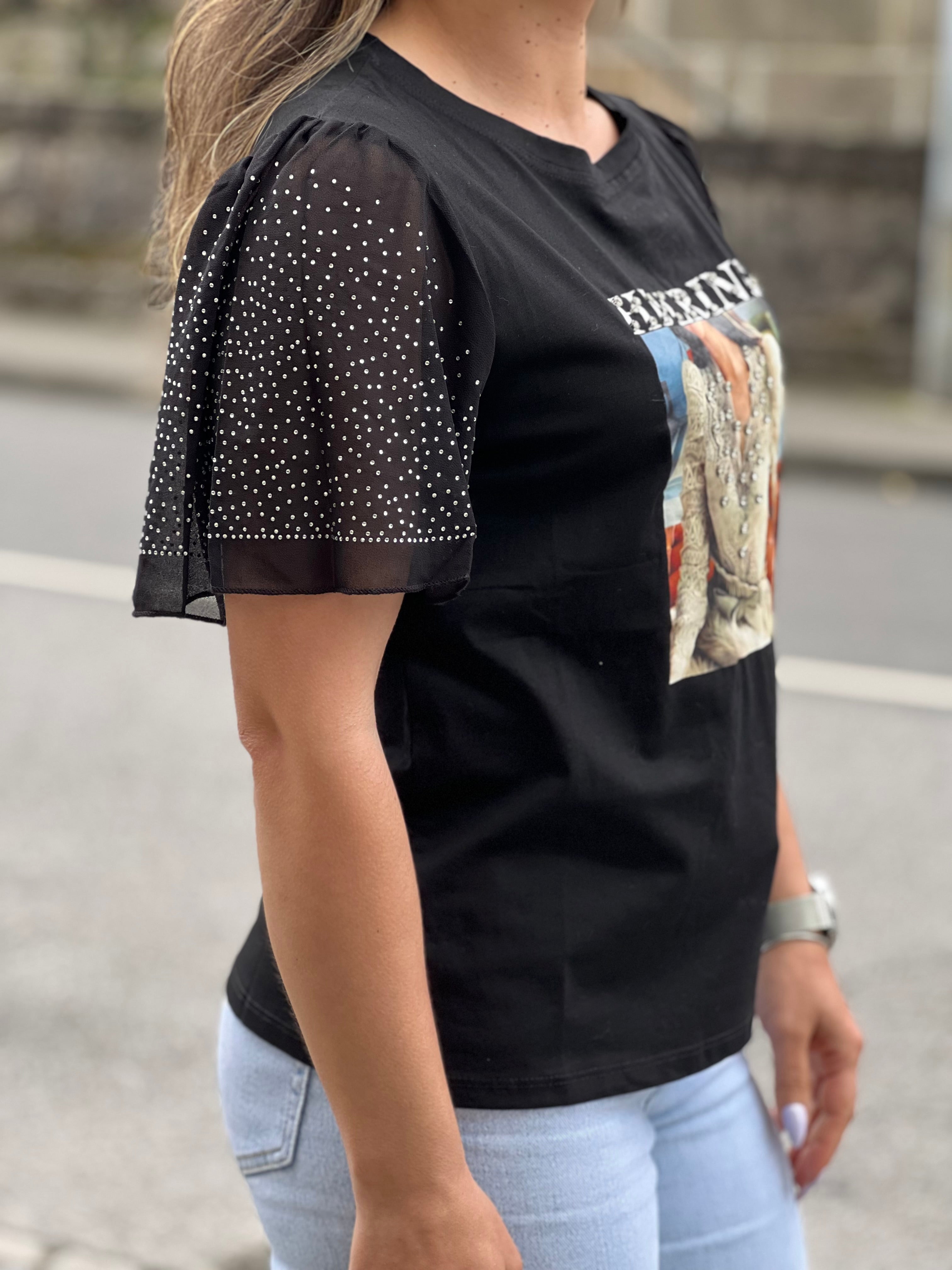 T-shirt brilho