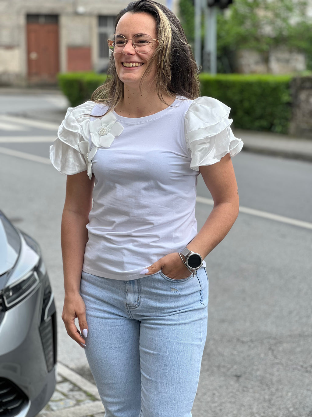 T-shirt flower